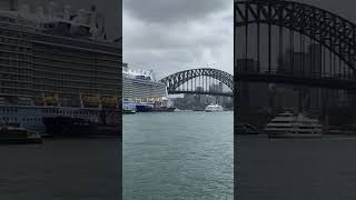 The ferry and the Cruise 🚢 #sydneyview #harbourbridge