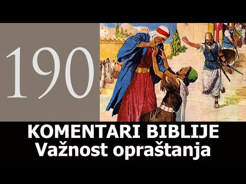 KB 190 - Važnost opraštanja