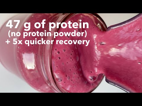 47 g Fruity Protein Smoothie without protein powder + Extra Benefits