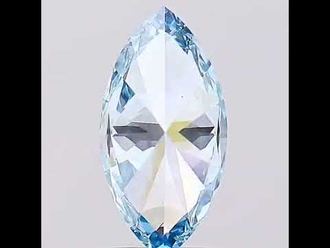 Ajretail 1.02 carat Marquise Shape Fancy Blue Lab Grown Diamond