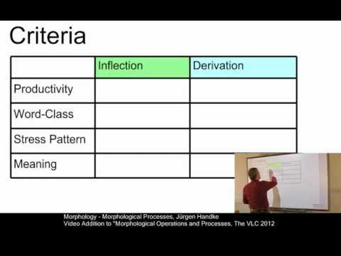 MOR102 - Morphological Processes