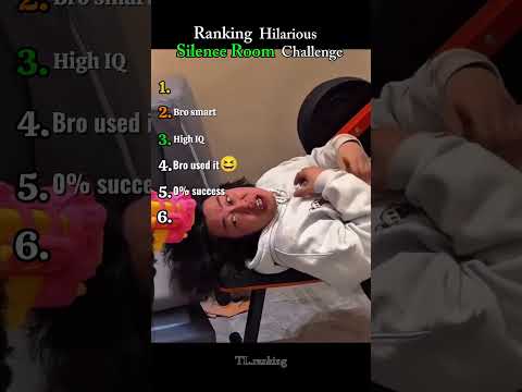 Ranking Hilarious Silence Room Challenge