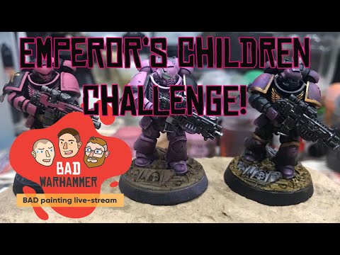 BAD Warhammer Live Painting - Emperors Children