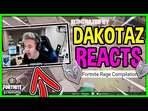 The Funniest Fortnite Rage Moments Reaction Ft Ninja Dellor - dakotaz reacts to best rage compilation ft ninja