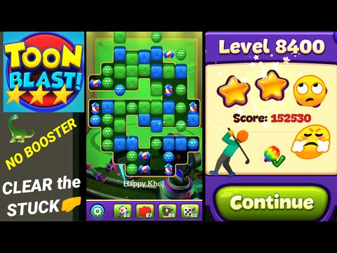Toon Blast Level 8400 😤STUCK Level Guide🤺✨