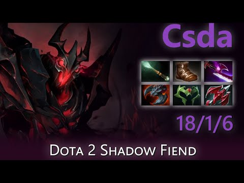 [Top 80 OpenDota Shadow Fiend] "Csda" 18/1/6 | Dota 2 Shadow Fiend highlights