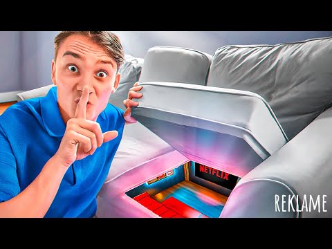 Jeg Bygger HEMMELIG Biograf i Min Sofa