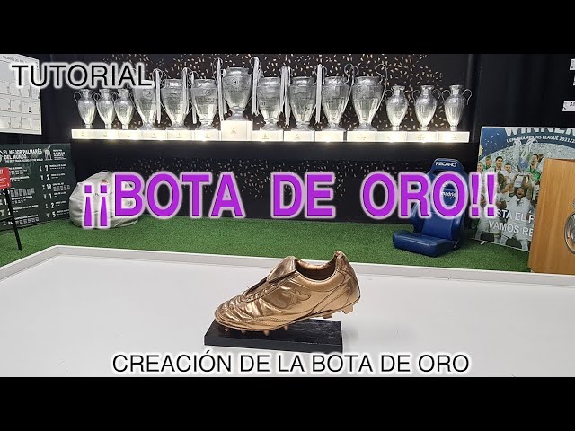 Vídeo relacionado con RegalosDeBodaOnline Trofeo réplica Bota de Oro Personalizado Grabado (14 cm de Altura)