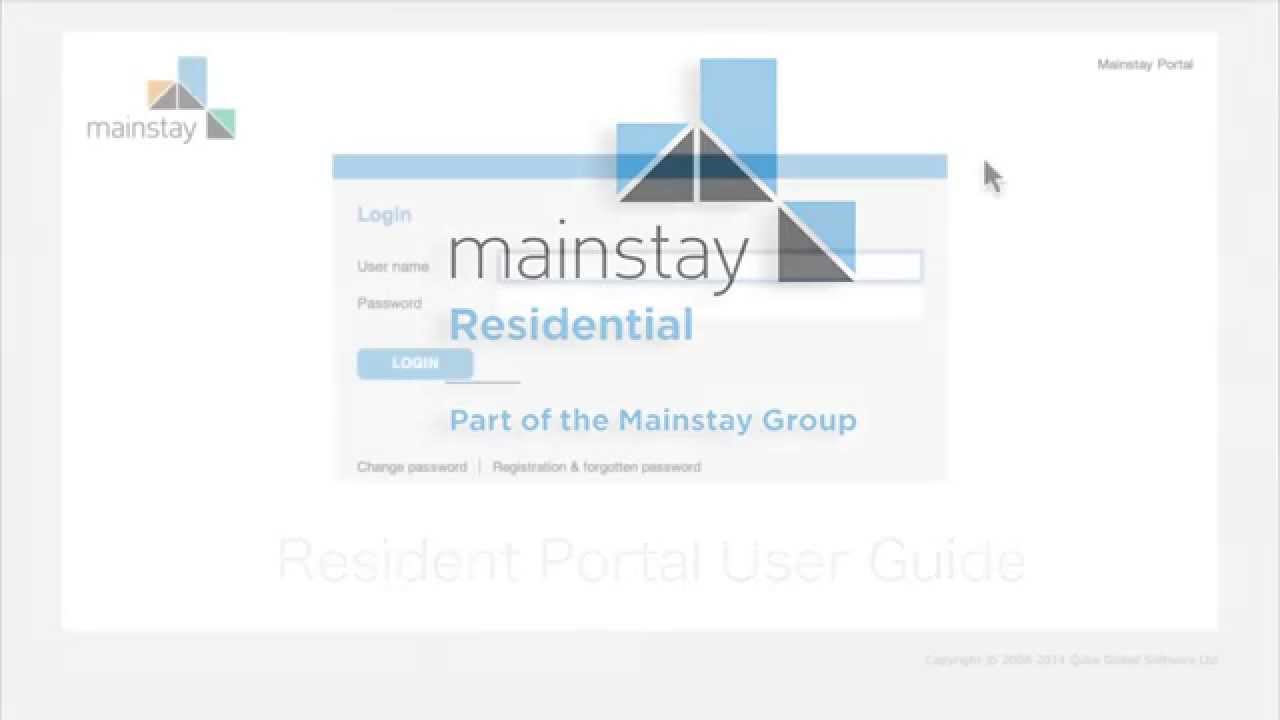 Mainstay - Residential Portal User Guide
