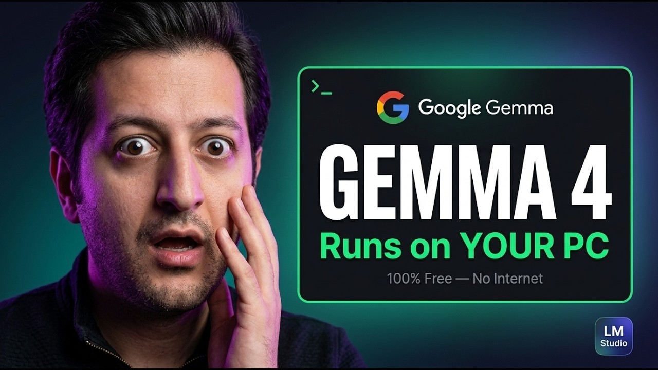 Google's New AI Runs on YOUR PC — No Internet, No Bills, No Limits (Gemma 4 Local Setup)