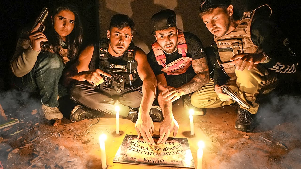 JOGAMOS OUIJA NA CASA DO MAL [EXISTE ALGO SOBRENATURAL AQUI] - CAÇADORES DE LENDAS