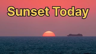 sunset today | sunset | sunset time #sunset #sun #viral