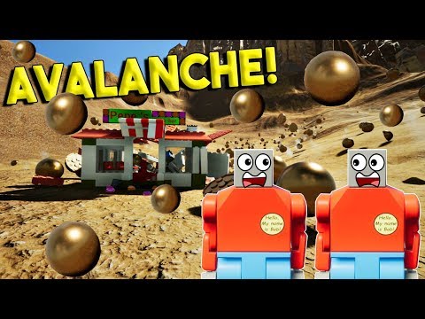 LEGO AVALANCHE SURVIVAL CHALLENGE! - Brick Rigs Multiplayer Roleplay & Gameplay Challenge