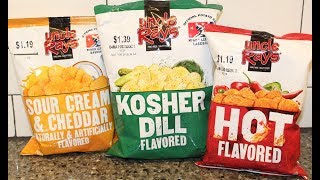 Uncle Ray’s: Sour Cream & Cheddar, Kosher Dill and Hot Potato Chips Review