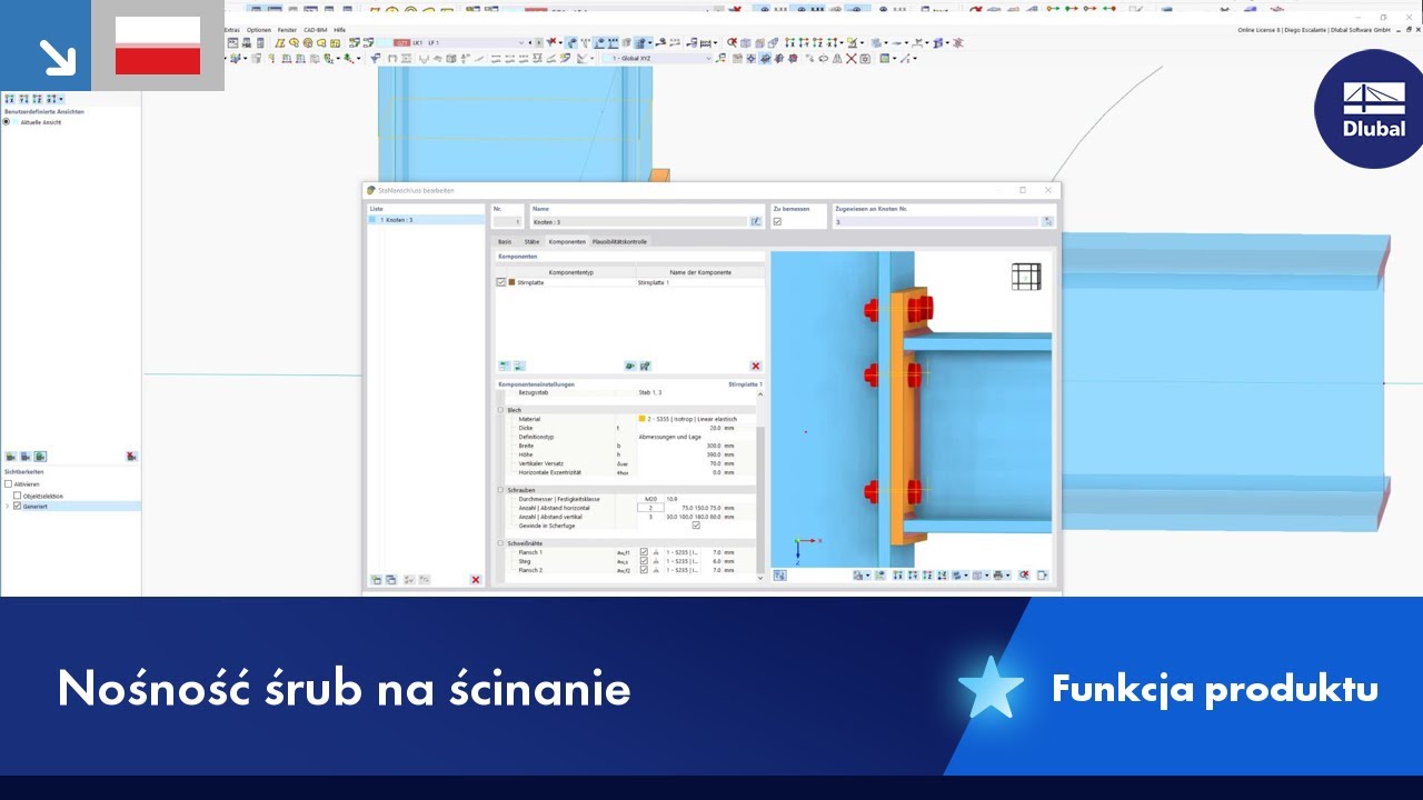 Nośność śrub na ścinanie