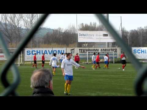 Atletico Ancona-Nuova Folgore 5-3 il quinto gol di Cappella