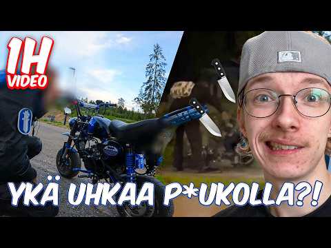 HULLUJA GETIKSIÄ, POLIISIT PYSÄYTTÄÄ KLIPPEJÄ YMS (1h video, 40k spessu)