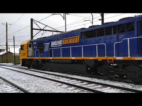 8206, 8230, 8235 & 8237 shunting at Coal Stage Yard in the snow.  04th June 2019