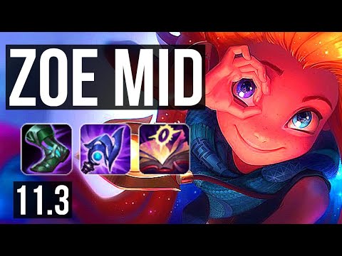 ZOE vs VIEGO (MID) | 9/1/7, 71% winrate, Legendary | KR Diamond | v11.3