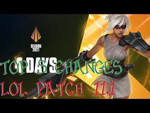 League of Legends Patch 11.1: Top 5 Changes