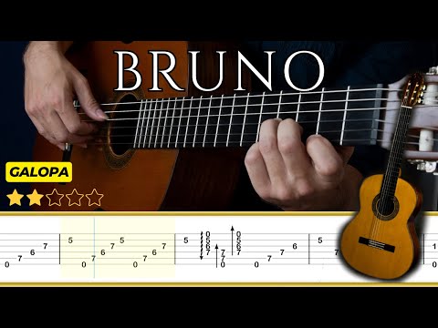BRUNO (Galopa) 🎸Jorge Cardoso  || Classical Guitar Tutorial + TABS