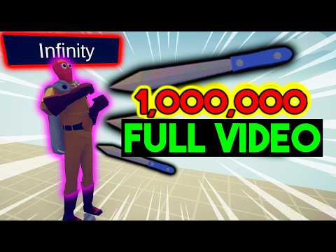 1.000.000 DAMAGE KNIFE 1 vs 1 EVERY UNIT (full) | Totally Accurate Battle Simulator TABS