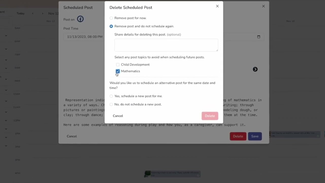 New Feature: Delete with Purpose