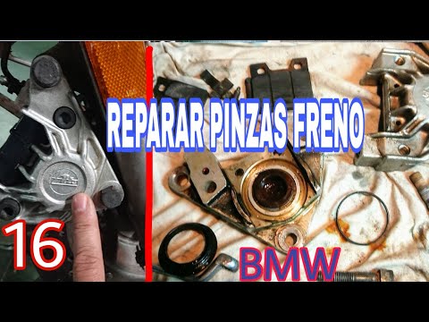 16. Cómo DESMONTAR PINZAS de FRENO BLOQUEADAS, SACAR PISTÓN, LIMPIAR y MONTAR. BMW R65 SS