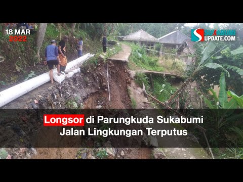 Longsor di Parungkuda Sukabumi, Jalan Lingkungan Terputus