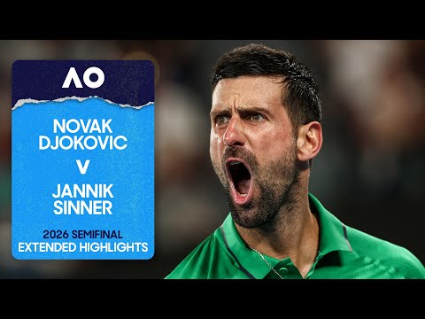 Novak Djokovic v Jannik Sinner Extended Highlights | Australian Open 2026 Semifinal