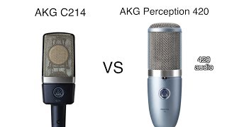 AKG C214 vs AKG Perception 420 Review and Test