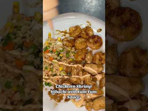 Chicken and Shrimp Hibachi with Yum Yum Sauce