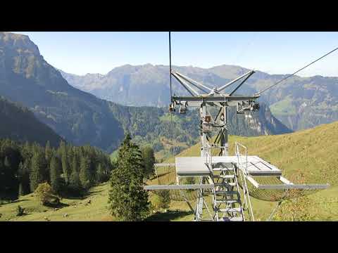 Luftseilbahn Spies - Sinsgäu Bergfahrt - Cable Car Switzerland