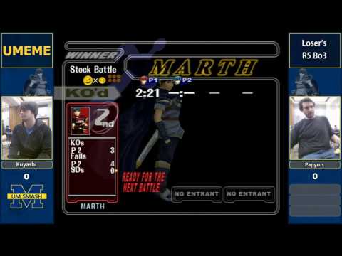 UMeMe 51 - Papyrus (Marth) vs Kuyashi (Red) - LR5