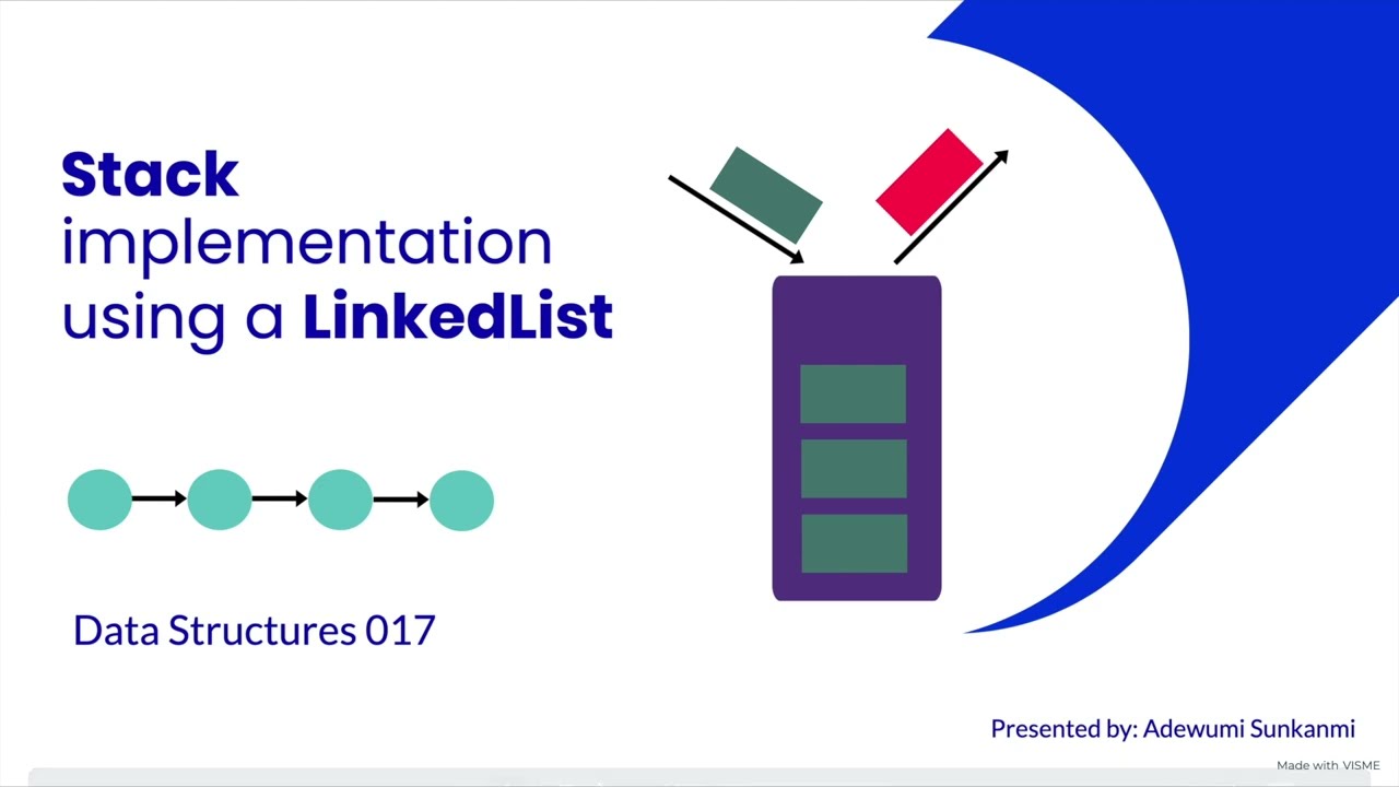 Implementing a Stack using a Singly Linked List