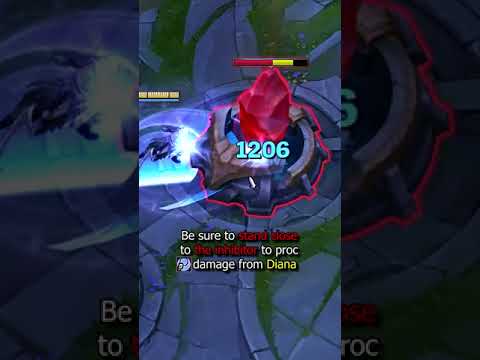 STAND CLOSE TO INHIBITORS AS DIANA! - LoL Tips #Shorts