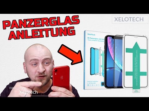 🔴XeloTech - How to apply the tempered glass screen protector - Instructions in German