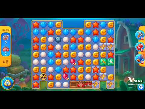 Fishdom. 8455 level no boosters and diamonds. 18 moves