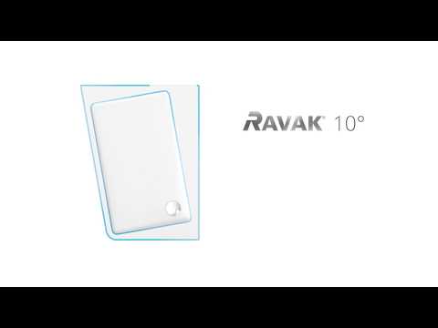 Душевой уголок Ravak 10° 10AP4-120/90, белый, Transp.0ZVG70100Z1 видео