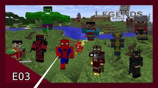 Minecraft Legends Mod - Wolverine and spidey! E03