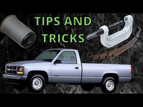 Truck Leaf Spring Bushing Removal, And Leaf Spring Bushing Replacement