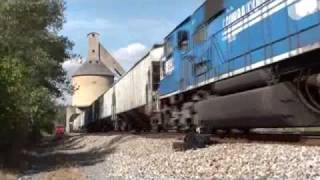 preview picture of video 'NS 194 eastbound at Prichard, West Virginia'