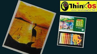 preview picture of video 'Scenary/Landscape/Nature oil pastel drawing for beginners-1|Mr.Thinker|Pastel Techniques'