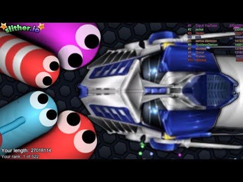 Slither.io A.I. Optimus Prime Skin Vs Monster Snake - Transformers Skin Slitherio Best Gameplay