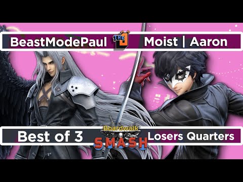 Moist | Aaron (Joker) vs BeastModePaul (Seph, Marth) Losers Quarters - Boardwalk Smash #34 - SSBU