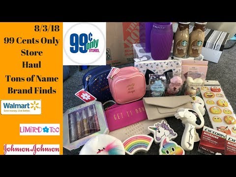 99 Cents Only Store Haul 8/3/18. Tons of Name Brand Finds for only 99 Cents! Video