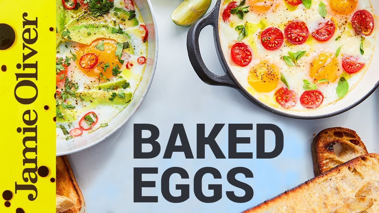 Baked eggs 3 ways: Jamie Oliver