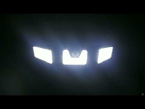 Lampa solara, de exterior cu 3 capete, LED, incarcare solara