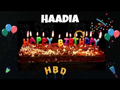 Happy Birthday HADIYA - Happy Birthday To You - Happy Birthday Song