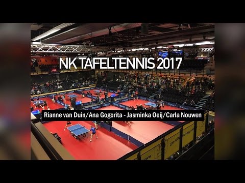 NK Tafeltennis 2017 Rianne/Ana Gogorita - Jasminka/Carla.